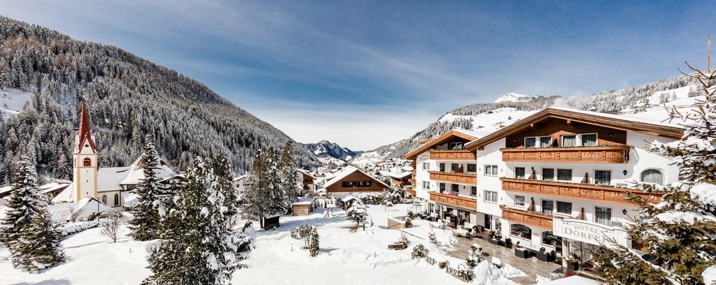 Hotel Dorfer Alpine&Charming Selva di Val Gardena Bagian luar foto